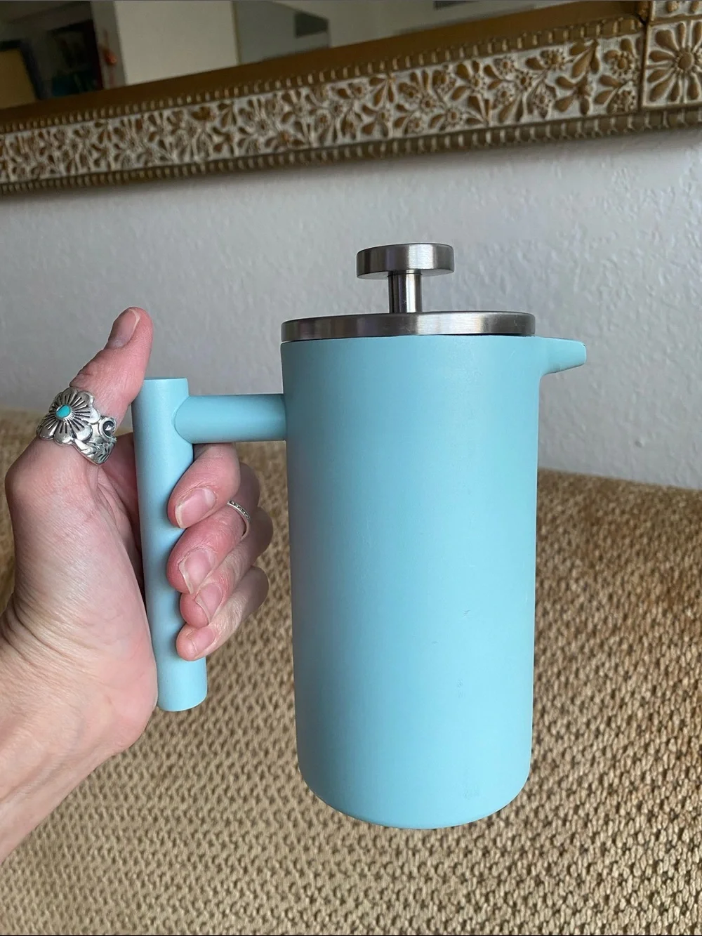 ☕️ Mira Aqua French Press Coffee Maker - Insulated Stainless Steel 12oz